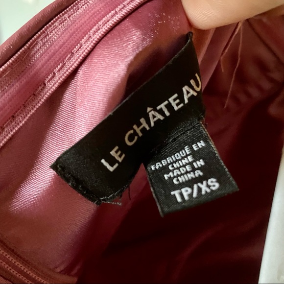 Le Chateau Strapless Rosette Formal Dress - Picture 10 of 10